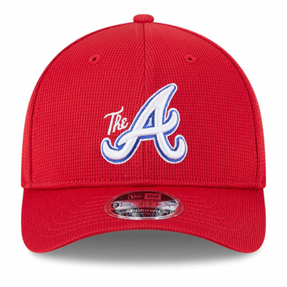 Atlanta Braves New Era City Connect Batting Practice 9FORTY M-Crown Adjustable Hat - Red Hats