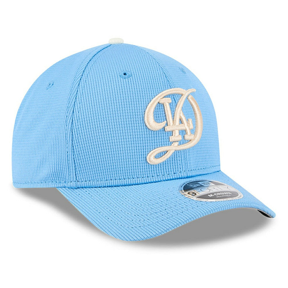 Los Angeles Dodgers New Era City Connect Batting Practice 9FORTY M-Crown Adjustable Hat - Light Blue Hats