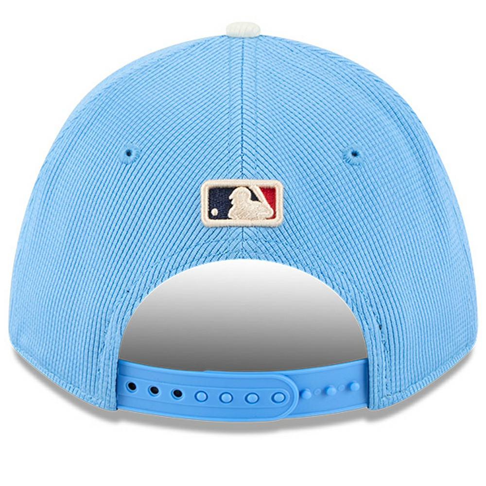 Los Angeles Dodgers New Era City Connect Batting Practice 9FORTY M-Crown Adjustable Hat - Light Blue Hats