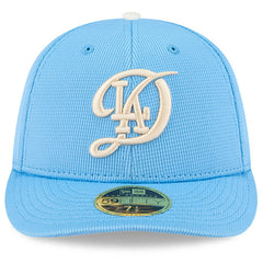 Los Angeles Dodgers New Era City Connect Batting Practice Low Profile 59FIFTY Fitted Hat - Light Blue Hats
