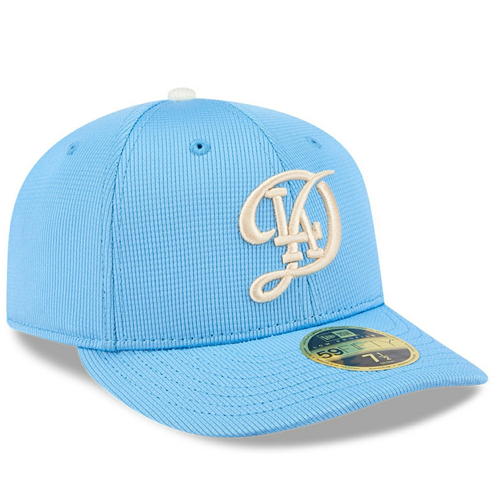 Los Angeles Dodgers New Era City Connect Batting Practice Low Profile 59FIFTY Fitted Hat - Light Blue Hats