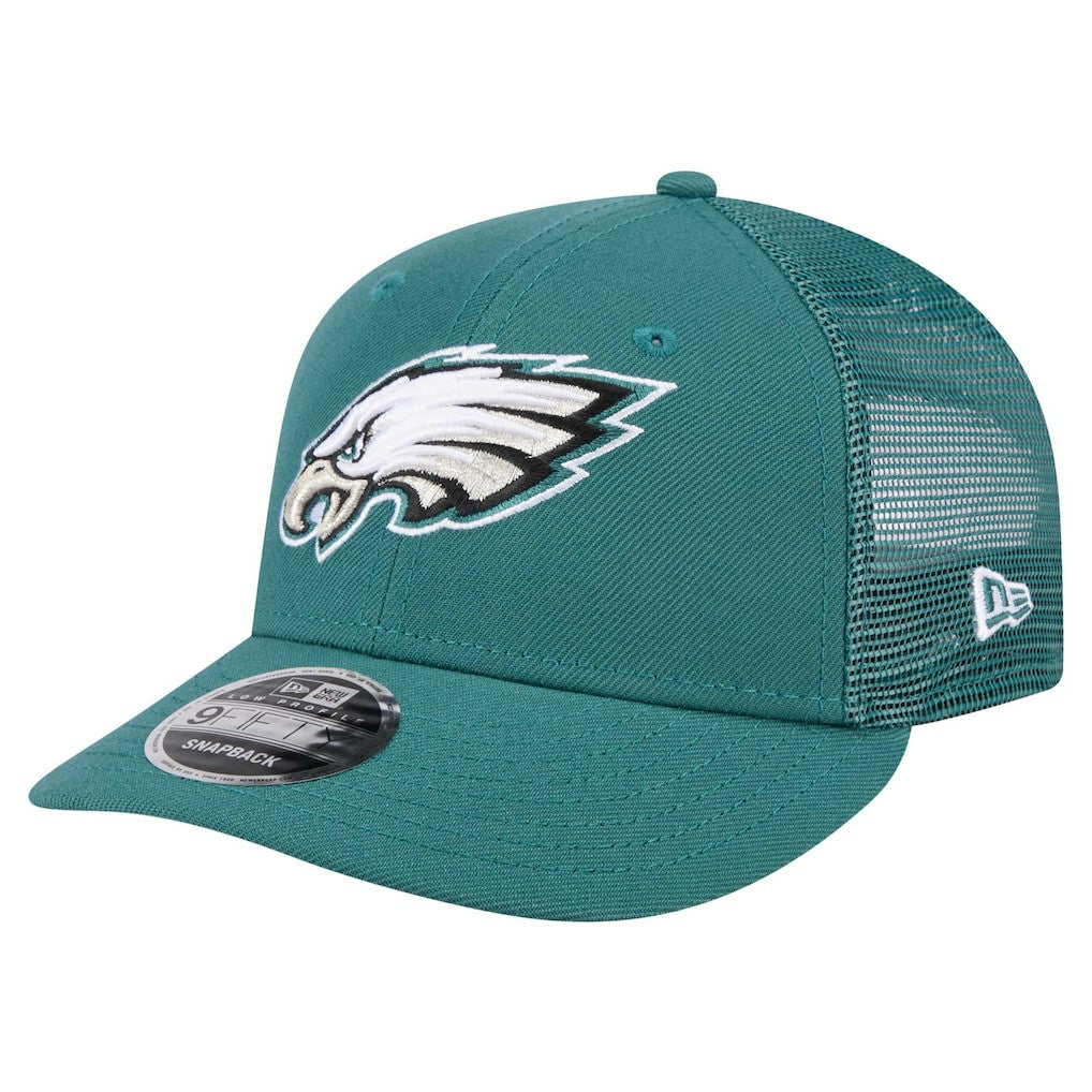 Philadelphia Eagles New Era Low Profile 9FIFTY Snapback Hat - Midnight Green Hats