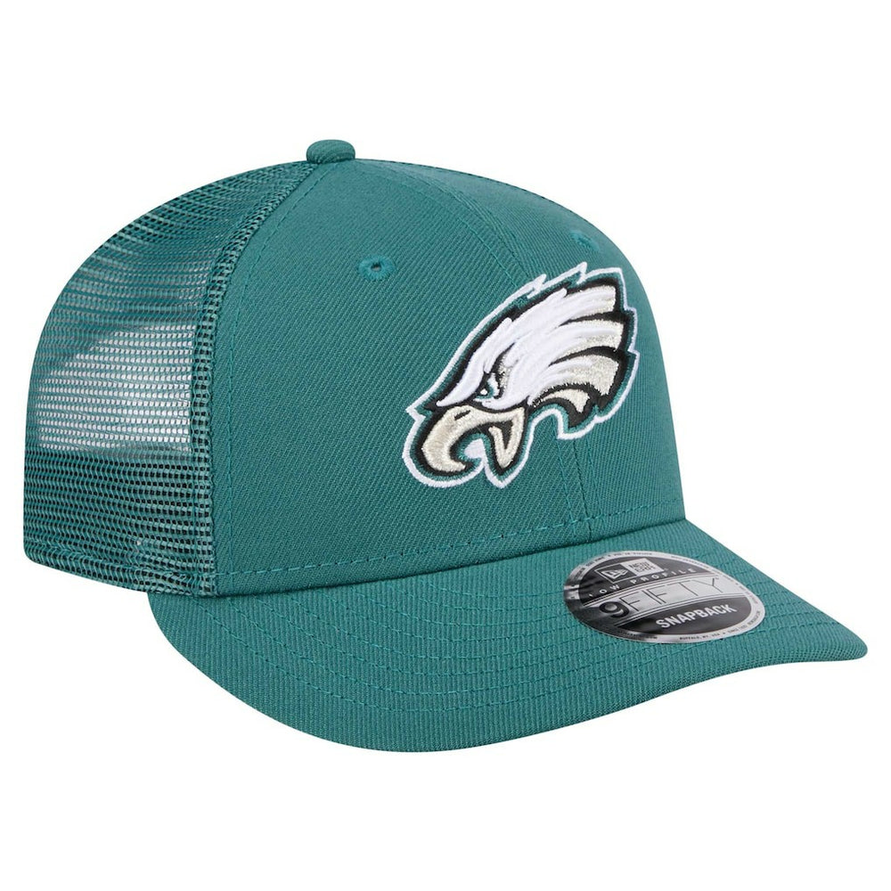Philadelphia Eagles New Era Low Profile 9FIFTY Snapback Hat - Midnight Green Hats
