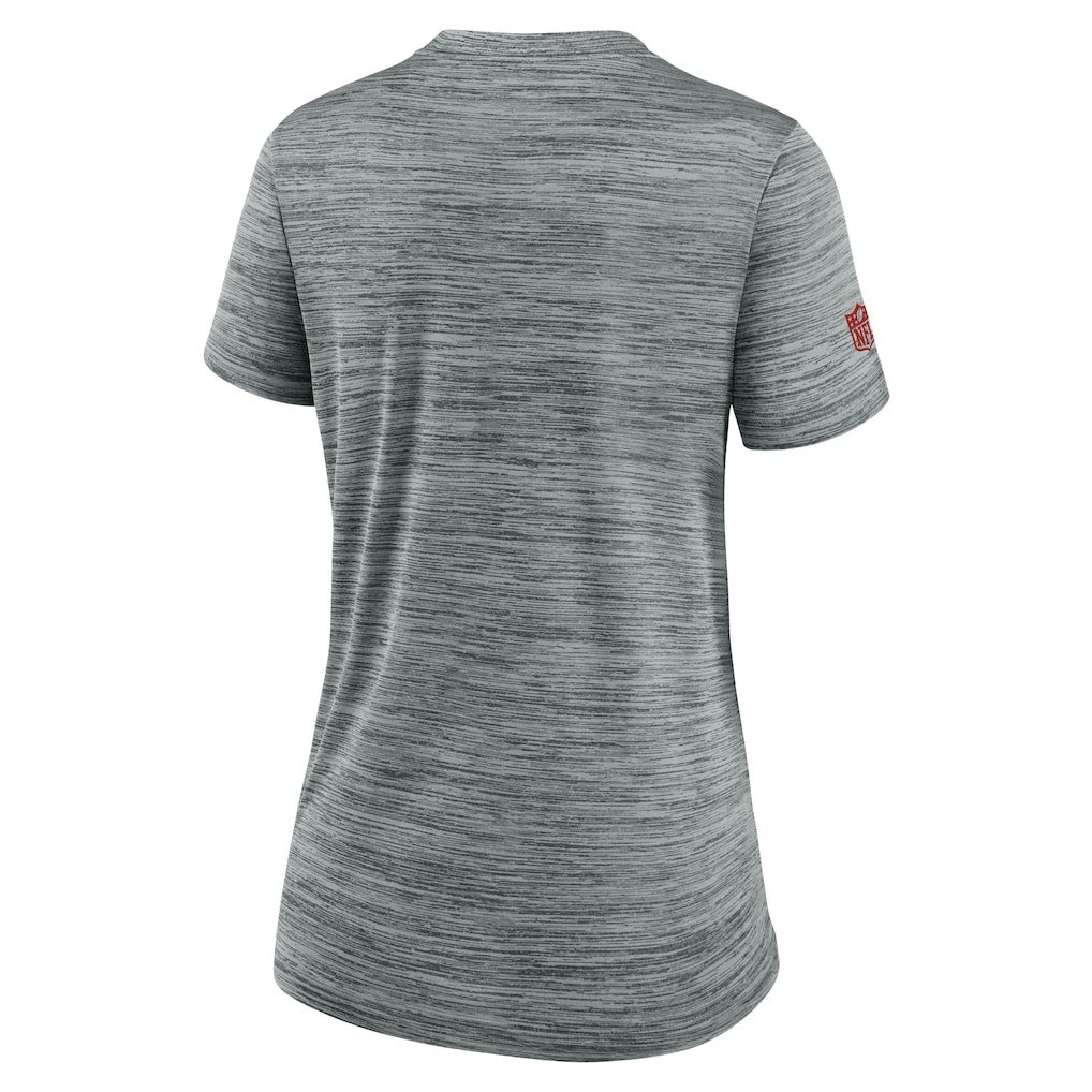 Kansas City Chiefs Women's Sideline Velocity Dri-FIT T-Shirt - Gray T-shirts
