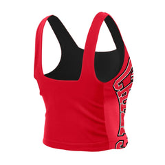 Kansas City Chiefs New Era Women's Reversible Cropped Sport Classics Tank Top - Red/Black Tops