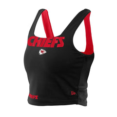 Kansas City Chiefs New Era Women's Reversible Cropped Sport Classics Tank Top - Red/Black Tops
