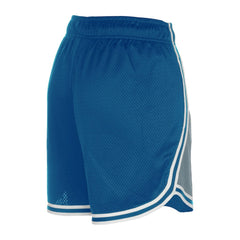 Detroit Lions New Era Women's Sport Classics Mesh Shorts - Silver/Blue Shorts