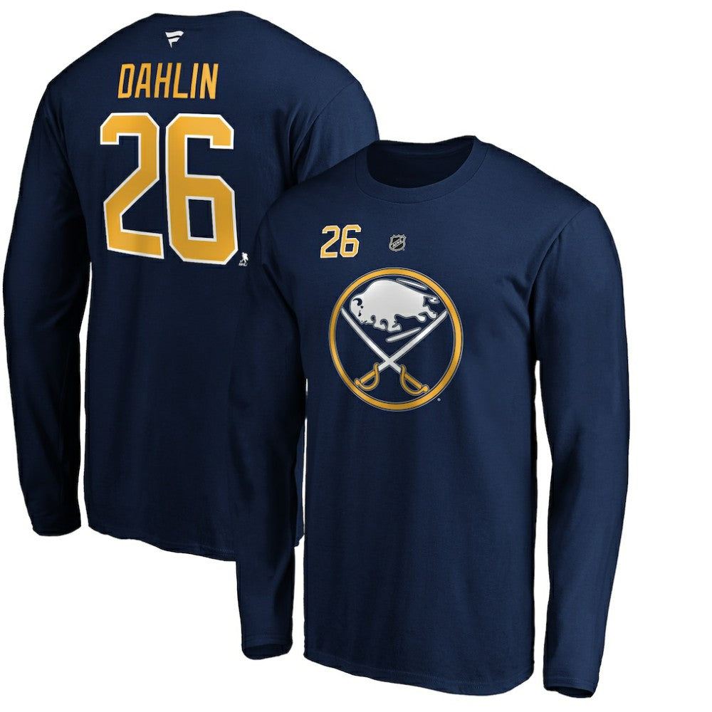 Rasmus Dahlin Buffalo Sabres Fanatics Authentic Stack Name & Number T-Shirt - Navy | US 202198416
