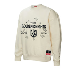 Vegas Golden Knights Mitchell & Ness Women's Logo 3.0 Pullover Sweatshirt - Cream | US 202198438