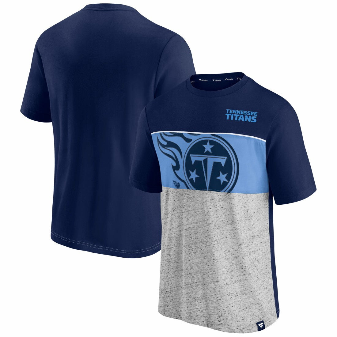 Tennessee Titans Colorblock T-Shirt - Navy T-shirts