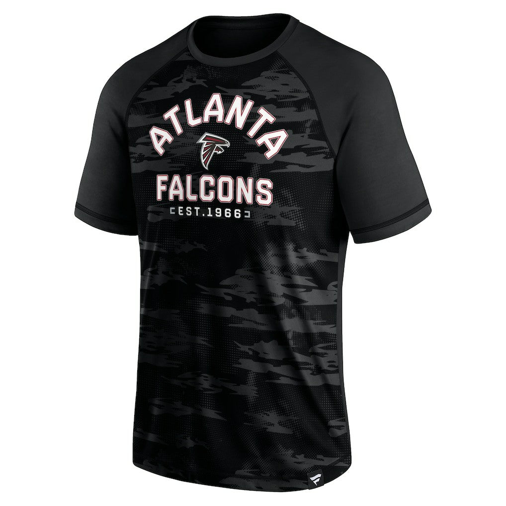 Atlanta Falcons Hail Mary Raglan T-Shirt - Black T-shirts