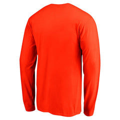 Cleveland Browns Team Arc Knockout Long Sleeve T-Shirt - Orange T-shirts