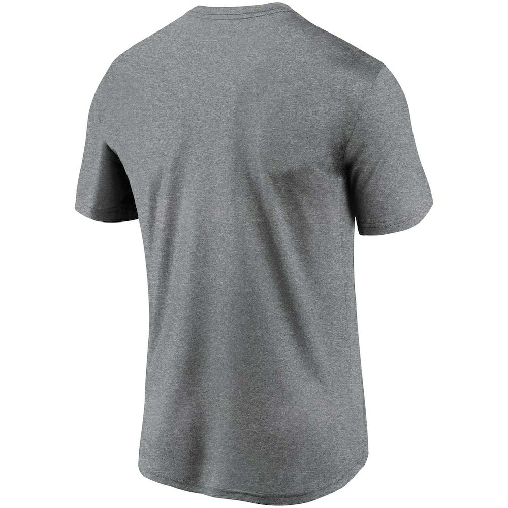 New Orleans Saints Legend Wordmark T-Shirt - Heather Gray T-shirts