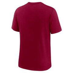 Washington Commanders Playback Logo Tri-Blend T-Shirt - Burgundy T-shirts