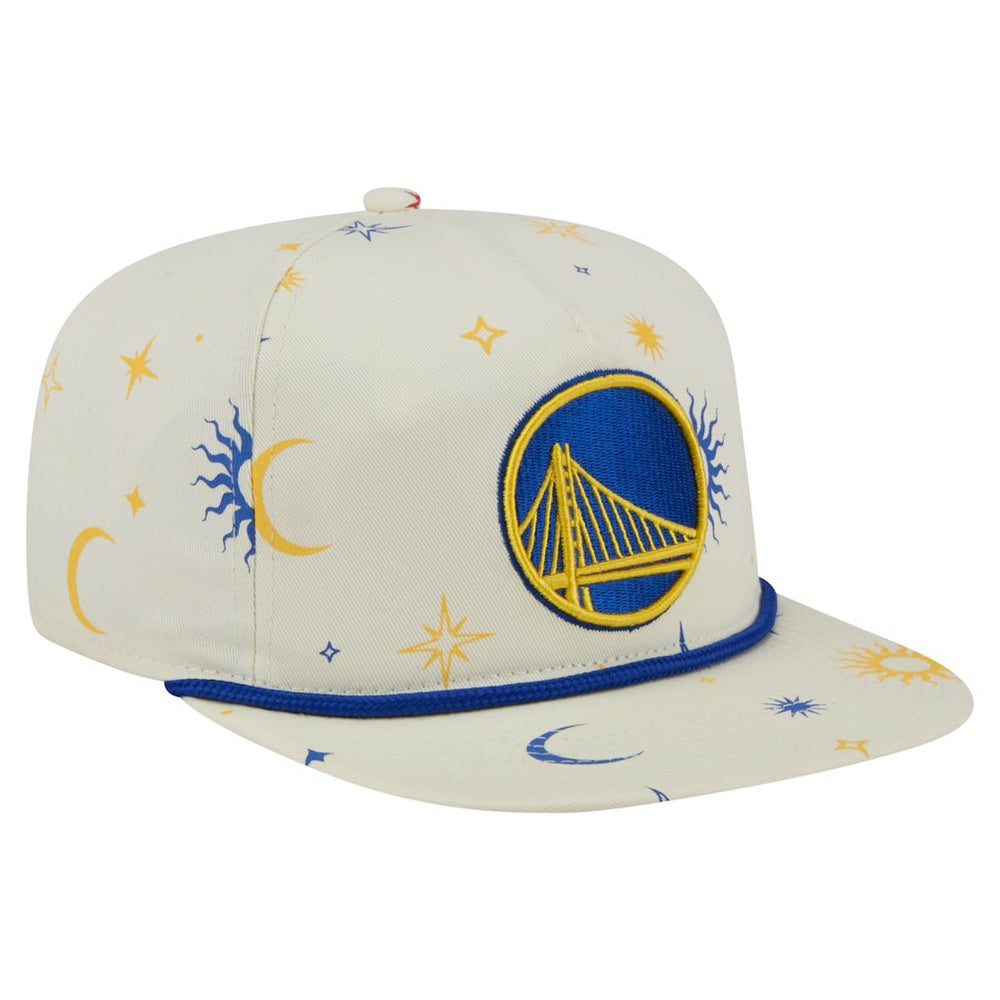 Golden State Warriors Lunar Golfer Snapback Hat Cream - New Era