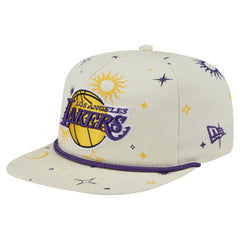 Los Angeles Lakers Lunar Golfer Snapback Hat Cream - New Era