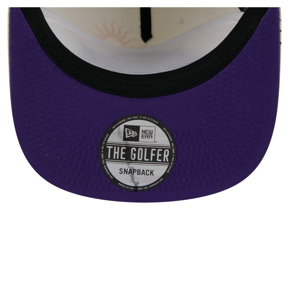 Los Angeles Lakers Lunar Golfer Snapback Hat Cream - New Era