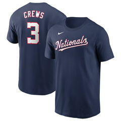 Dylan Crews Washington Nationals Nike Fuse Name & Number T-Shirt - Navy T-shirts
