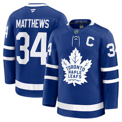 Auston Matthews Toronto Maple Leafs Fanatics Captain Patch Home Premium Jersey - Blue | US 202200610