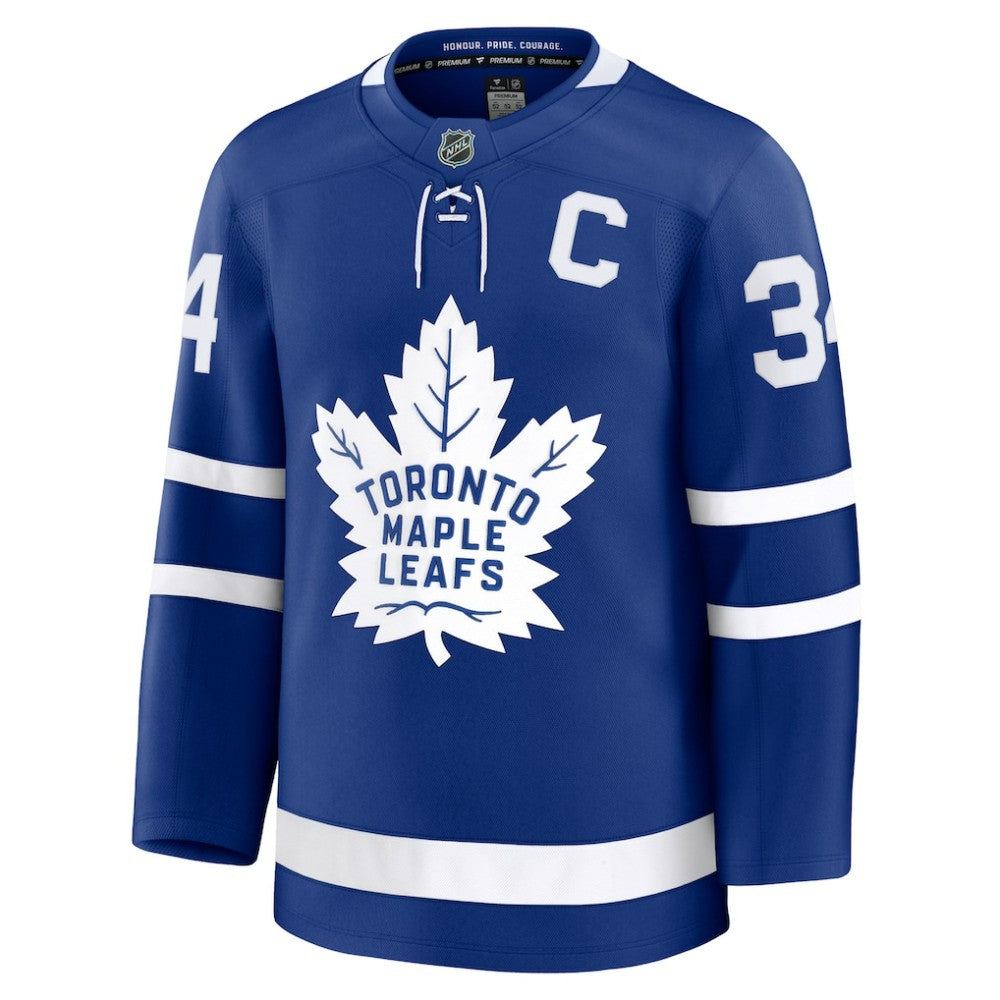 Auston Matthews Toronto Maple Leafs Fanatics Captain Patch Home Premium Jersey - Blue | US 202200610