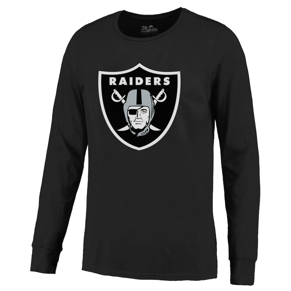 Maxx Crosby Las Vegas Raiders Majestic Threads Name & Number Non-Distressed Long Sleeve T-Shirt - Black T-shirts