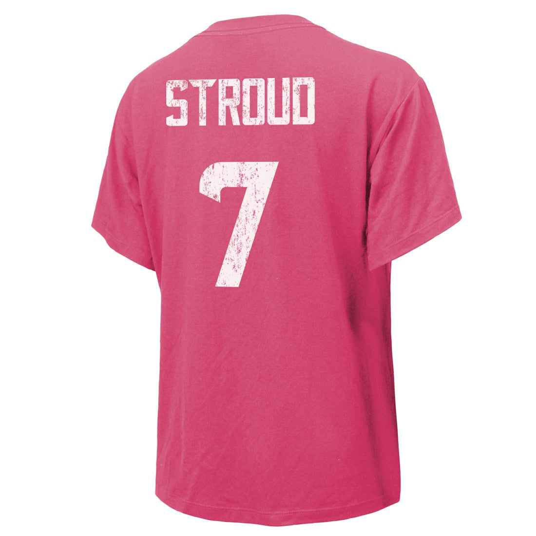 C.J. Stroud Houston Texans Majestic Threads Women's Name & Number T-Shirt - Pink T-shirts