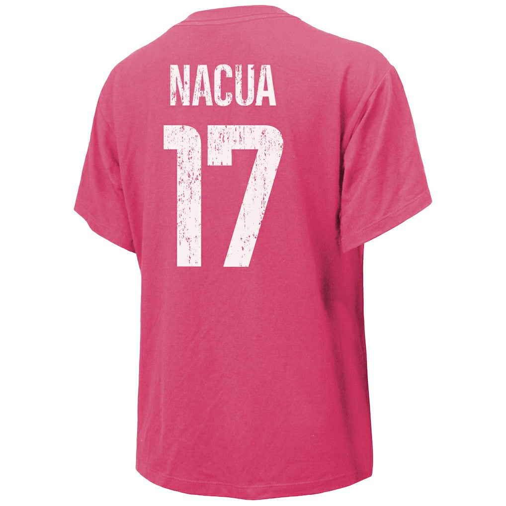 Puka Nacua Los Angeles Rams Majestic Threads Women's Name & Number T-Shirt - Pink T-shirts