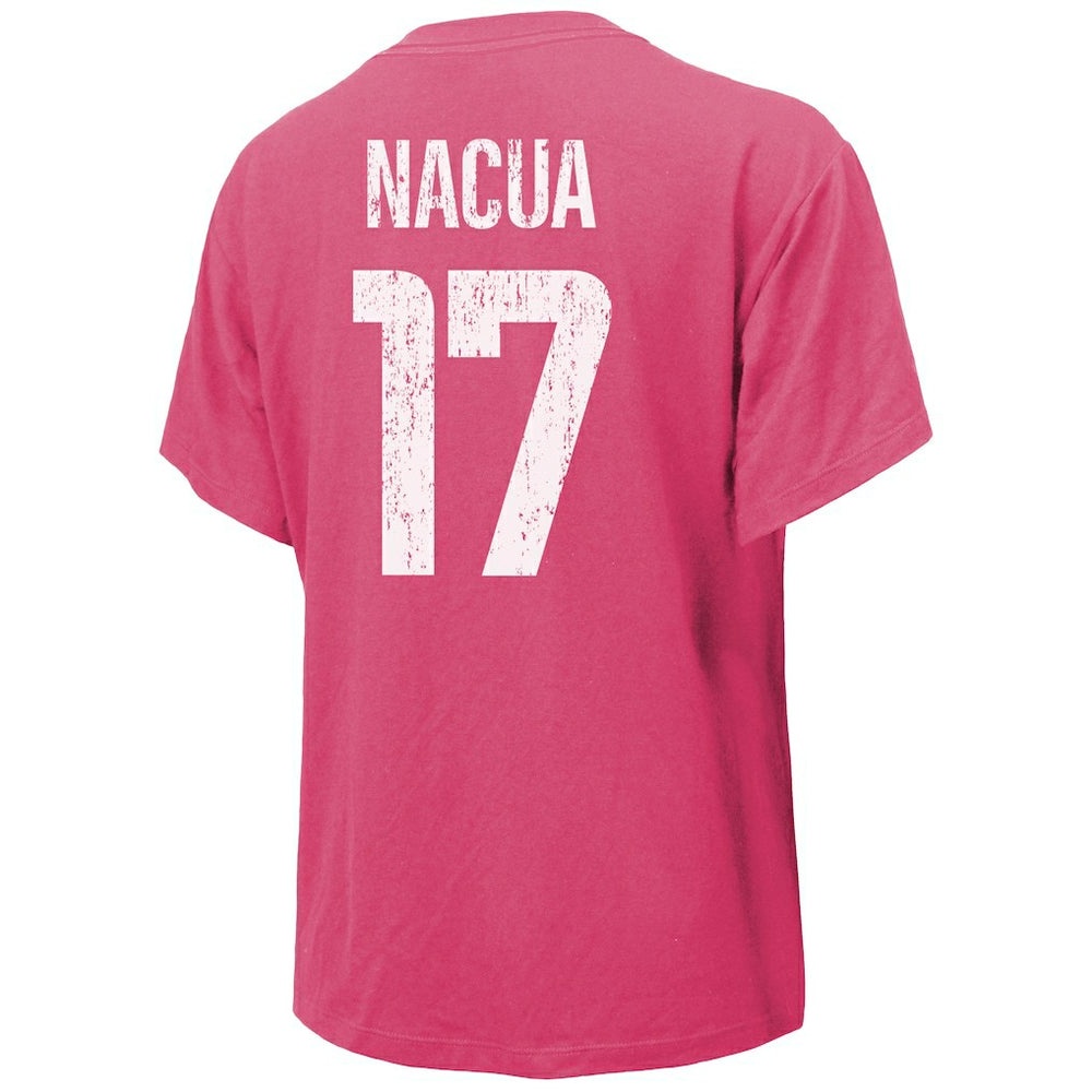 Puka Nacua Los Angeles Rams Majestic Threads Women's Name & Number T-Shirt - Pink T-shirts