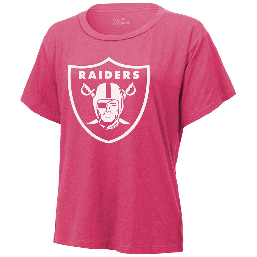Maxx Crosby Las Vegas Raiders Majestic Threads Women's Name & Number T-Shirt - Pink T-shirts