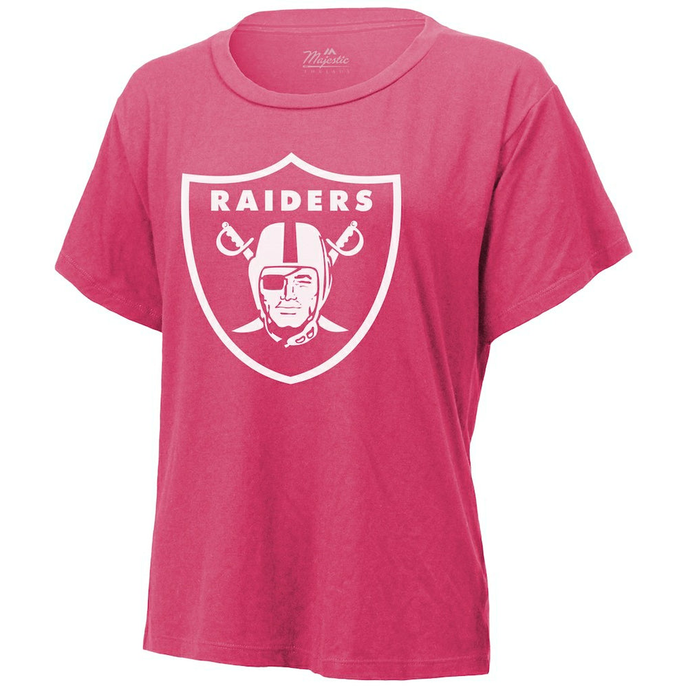 Maxx Crosby Las Vegas Raiders Majestic Threads Women's Name & Number T-Shirt - Pink T-shirts