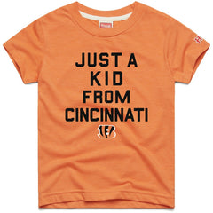 Cincinnati Bengals Homage Youth Just a Kid Tri-Blend T-Shirt - Orange T-shirts