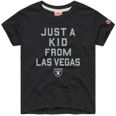 Las Vegas Raiders Homage Youth Just a Kid Tri-Blend T-Shirt - Black T-shirts