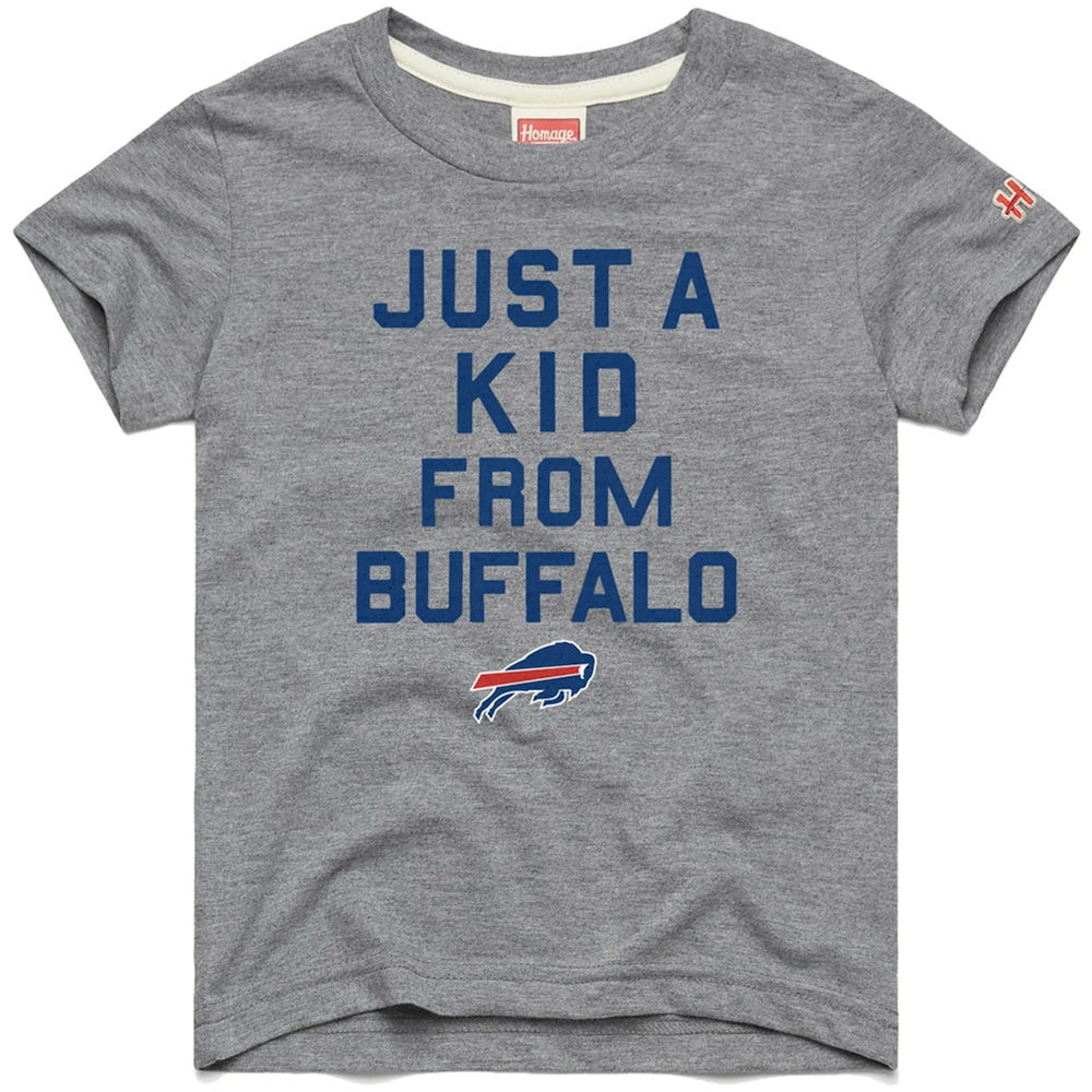 Buffalo Bills Homage Youth Just a Kid Tri-Blend T-Shirt - Gray T-shirts