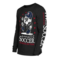 USMNT New Era Old School Sport Long Sleeve T-Shirt Black - New Era on sale