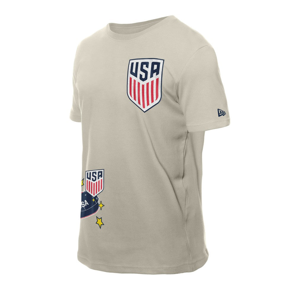 USMNT New Era Logo Select T-Shirt Light Beige - New Era online