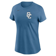 James Wood Washington Nationals Nike Women's 2025 City Connect Fuse Name & Number T-Shirt - Blue T-shirts