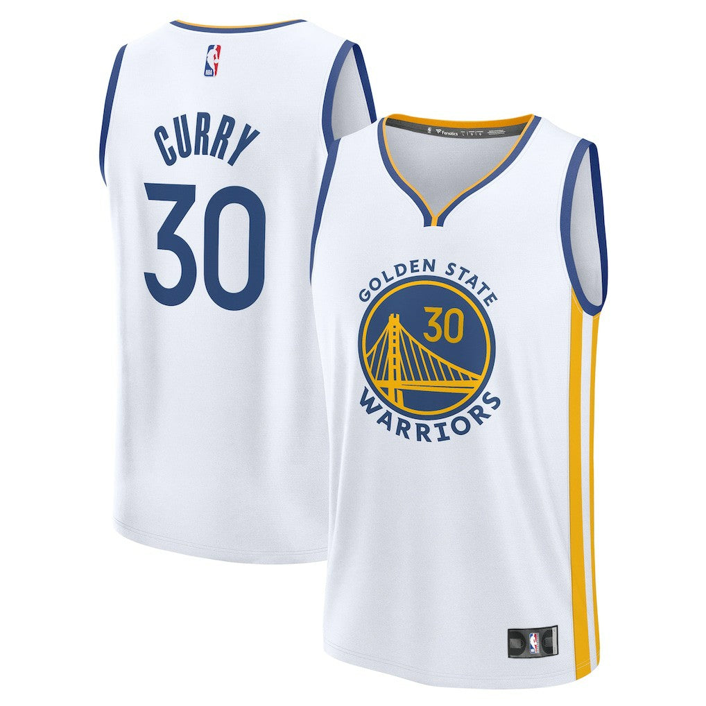 Stephen Curry Golden State Warriors Fast Break Replica Jersey Association Editi- White - Fanatics