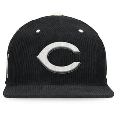 Cincinnati Reds Nike Pro Corduroy Structured Snapback Hat - Black Hats