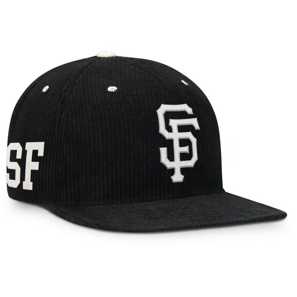 San Francisco Giants Nike Pro Corduroy Structured Snapback Hat - Black Hats