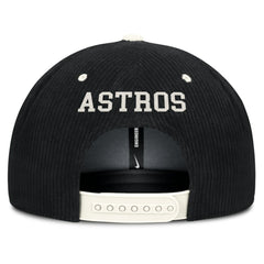 Houston Astros Nike Pro Corduroy Structured Snapback Hat - Black Hats