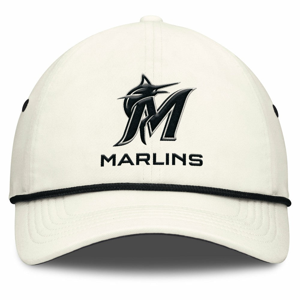 Miami Marlins Nike Club Adjustable Hat - Stone Hats