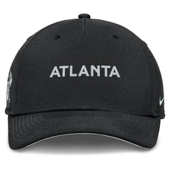 Atlanta Braves Nike Rise Performance Adjustable Hat - Black Hats