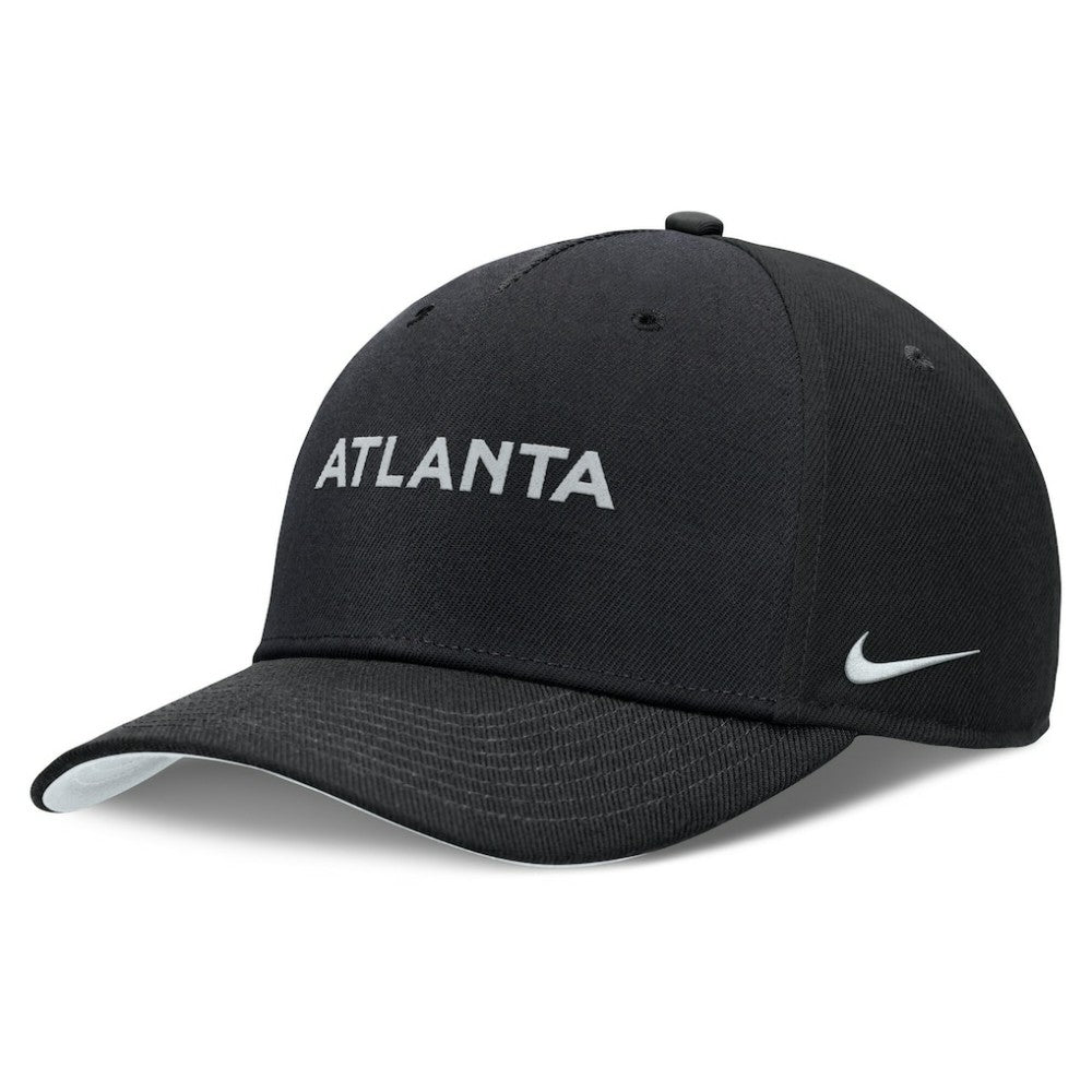 Atlanta Braves Nike Rise Performance Adjustable Hat - Black Hats
