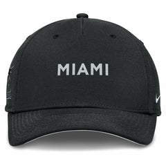 Miami Marlins Nike Rise Performance Adjustable Hat - Black Hats
