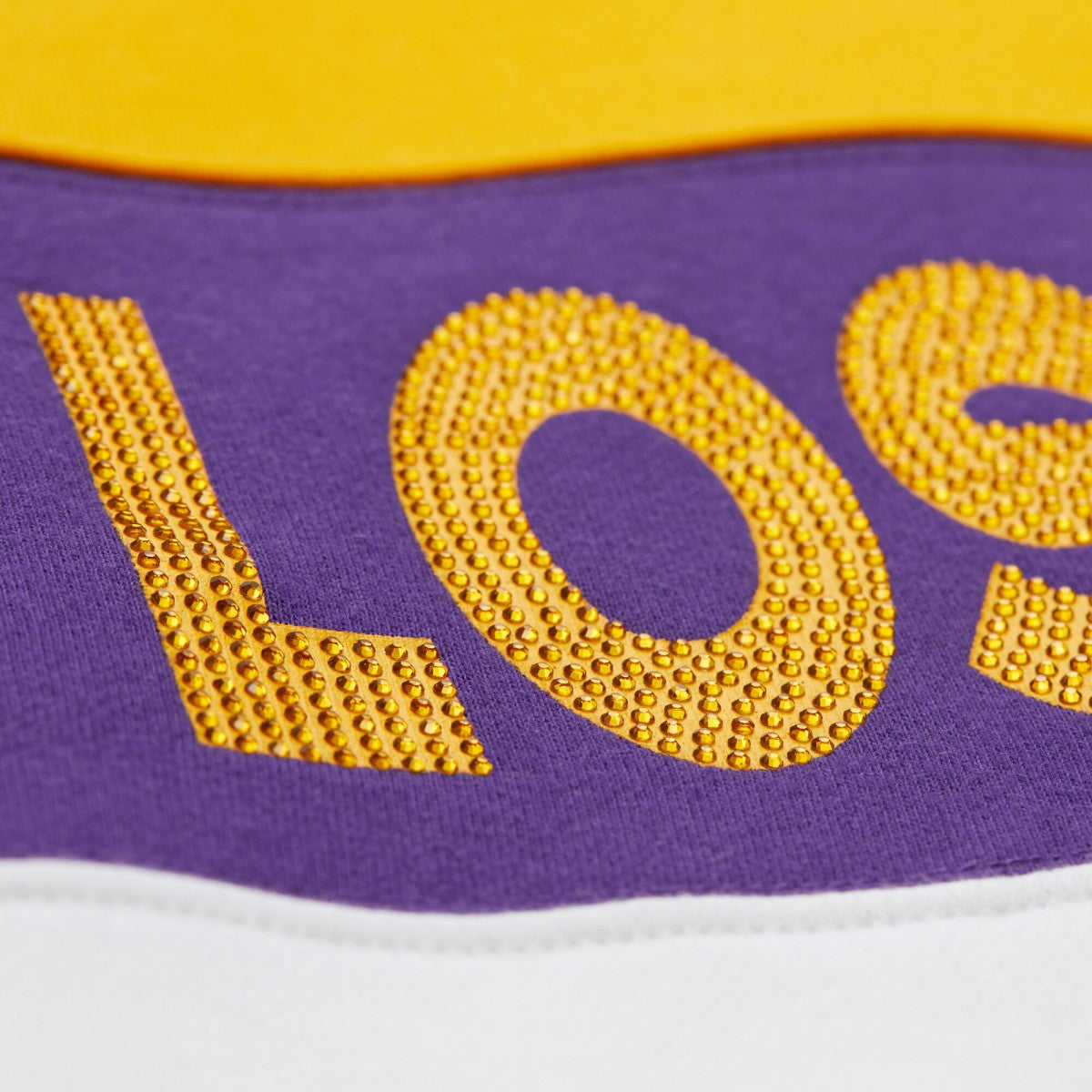 Los Angeles Lakers x DANNIJO Women's Blocked Pullover Sweatshirt Gold/Purple - Mitchell & Ness