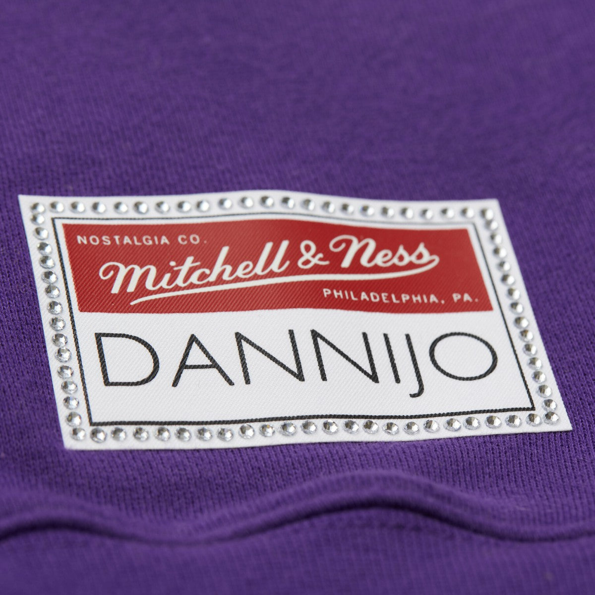 Los Angeles Lakers x DANNIJO Women's Blocked Pullover Sweatshirt Gold/Purple - Mitchell & Ness