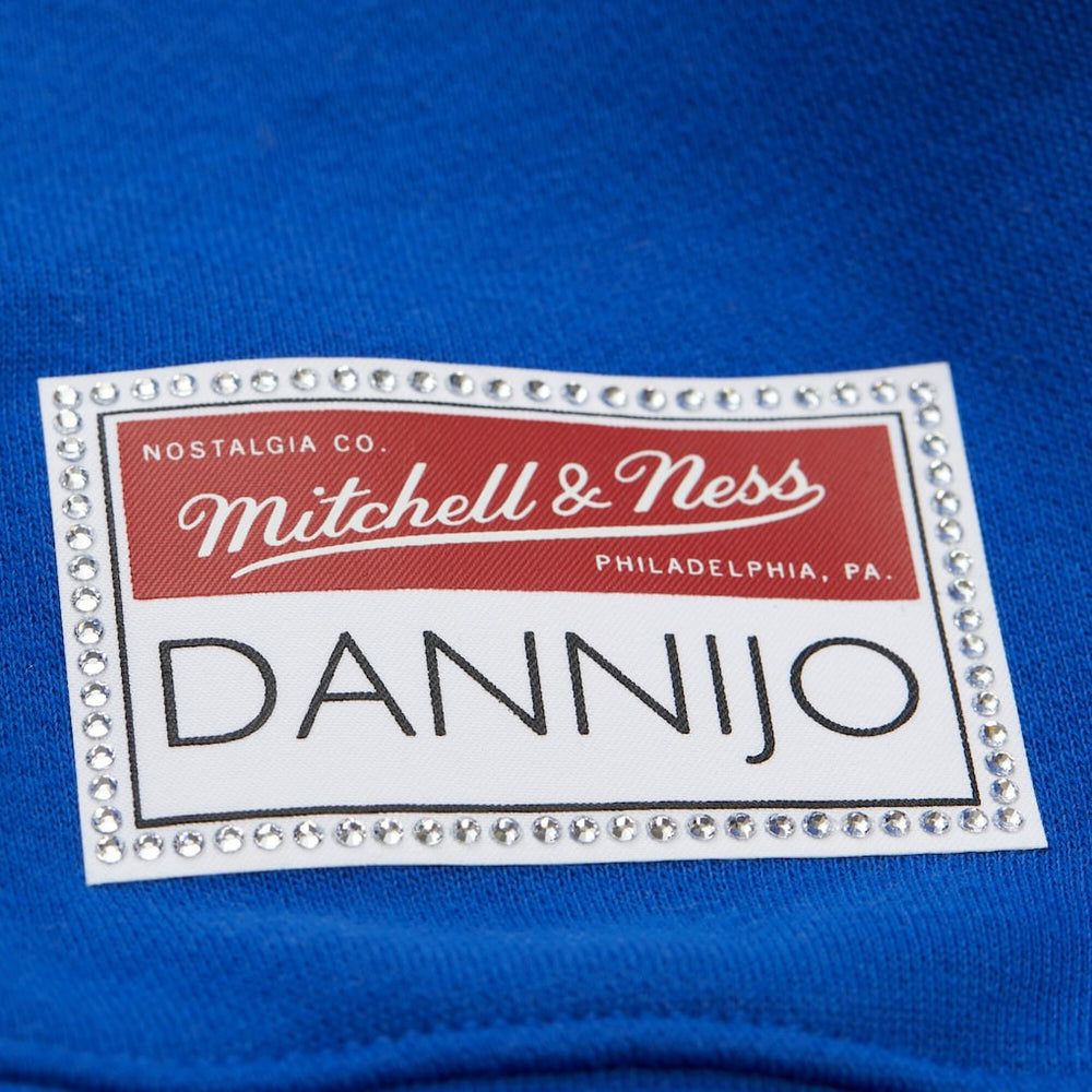 Golden State Warriors x DANNIJO Women's Blocked Pullover Sweatshirt Gold/Royal - Mitchell & Ness outlet