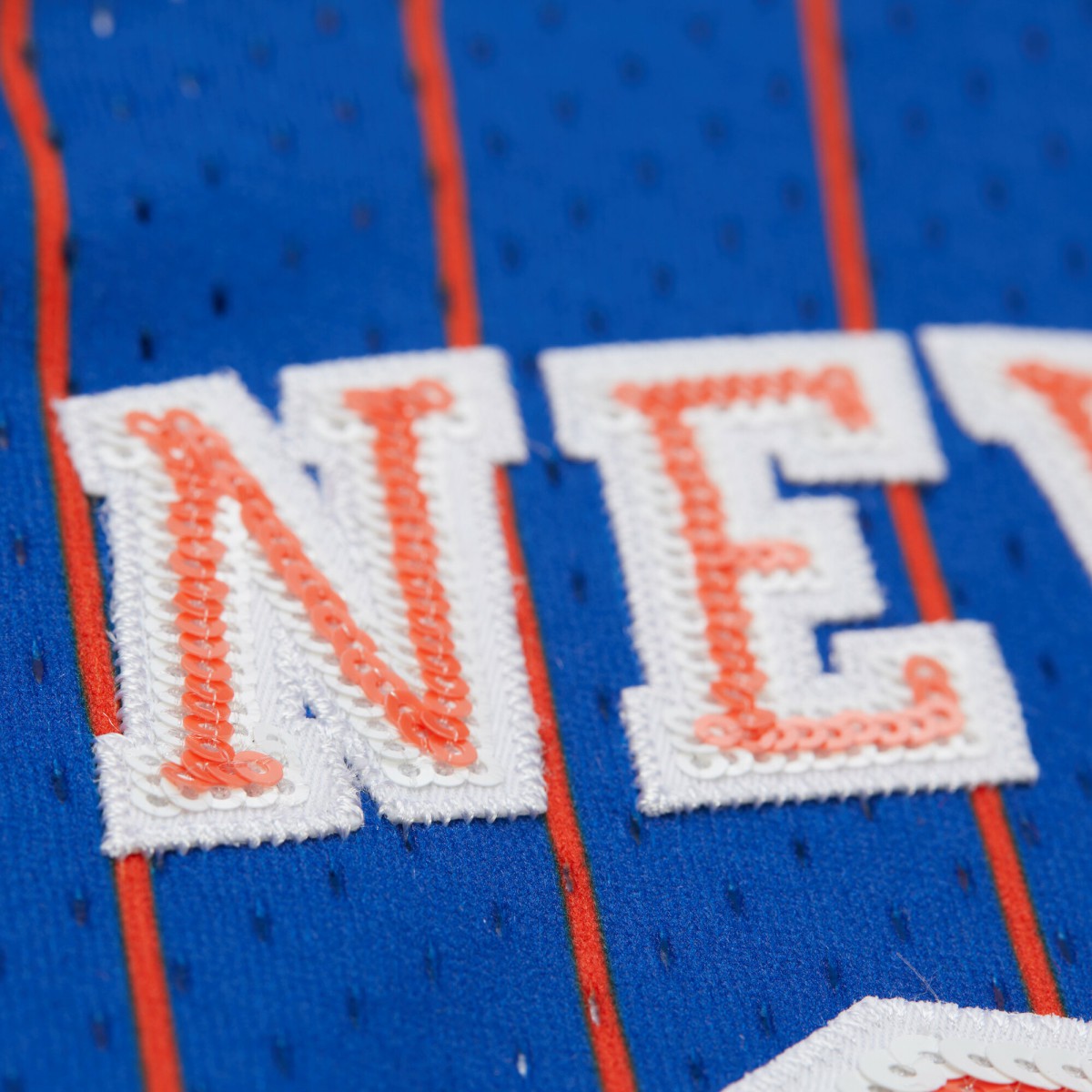 Patrick Ewing New York Knicks x DANNIJO Women's Fashion Cropped Basketball Jersey Royal - Mitchell & Ness