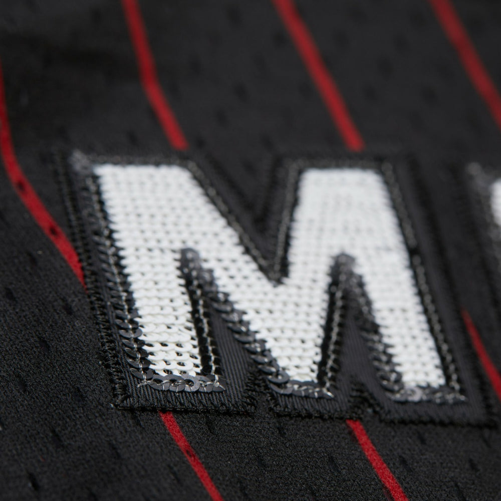 Dwyane Wade Miami Heat x DANNIJO Women's Fashion Cropped Basketball Jersey Black - Mitchell & Ness