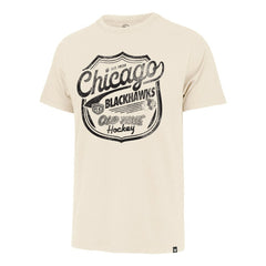 Chicago Blackhawks '47 Poke Check Franklin T-Shirt - Cream | US 202209313